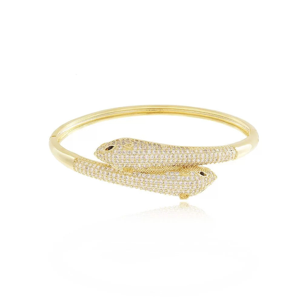 Bracelete banhado em ouro 18k Realeza