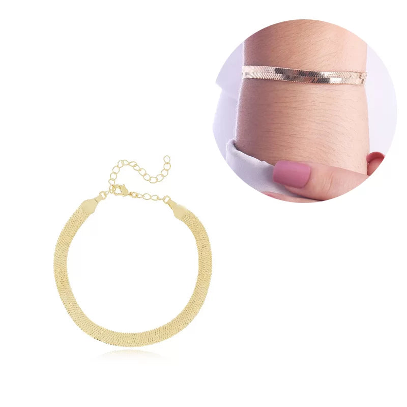 Pulseira banhada a ouro 18k Fita